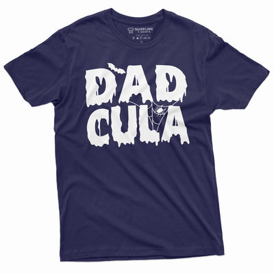 Men's Funny Dadcula Halloween T-shirt Dad Father Costume Halloween Tee for Parents