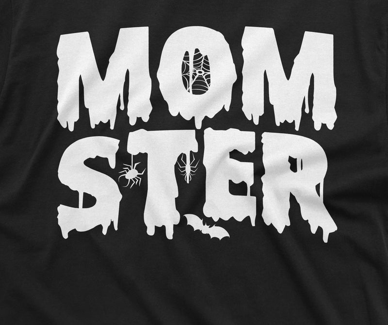 Mother Halloween T-shirt Moms Gift Momster Tee Shirt Halloween Funny Shirt for parents