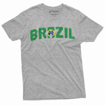 Men's Brazil T-shirt Brazilian Coat of arms flag Tee Womens Unisex Shirt Soccer Football Tshirt Brasil Tee shirt