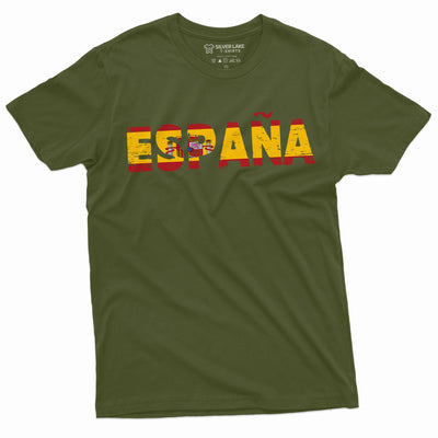 Spain T-shirt Espana Tee España Football Soccer TeeShirt Spanish Flag Patriotic National independence day Tee