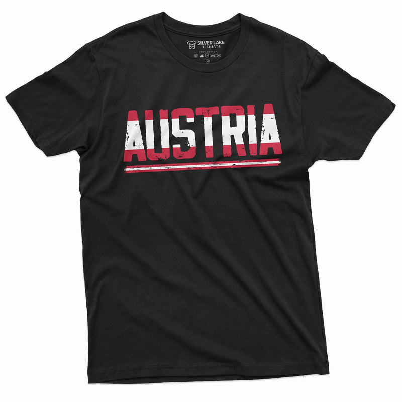 Austria T-shirt Mens Austrian Coat of arms Patriotic Independence day Flag Österreich  Tshirt