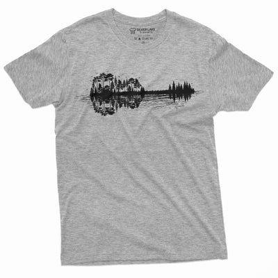 Men's Nature Guitar T-shirt Musician Music Lover band Tee Shirt Country Music Guitarist Gift Tee Shirt - SilverLakeTshirts