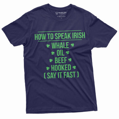 St. Patrick's Day funny T-shirt how to speak Irish accent Tee party ireland holiday shirt