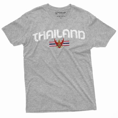 Men's Thailand T-shirt Thai Flag Coat of Arms Country Heritage Diaspora Heritage Shirt