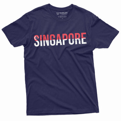 Men's Singapore T-shirt Singapore  Flag Coat of Arms Ladies Womens Mens Unisex T-shirt