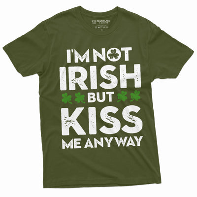 Non-Irish Funny St. Patrick's day T-shirt I am not Irish kiss me tee shirt Saint Patricks gift