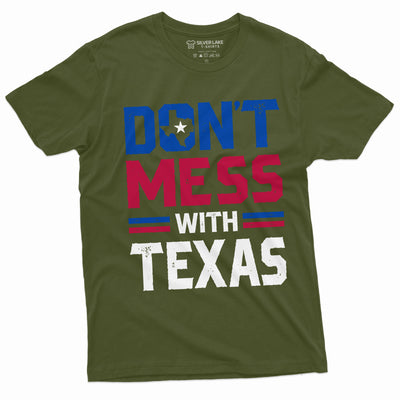 Men's Don't mess with Texas T-shirt Texas border hold the line Tee Shirt