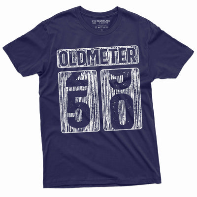 Men's 50th Birthday celebration anniversary T-shirt Funny Tee Odometer age Dad Grandpa gift Tee shirt