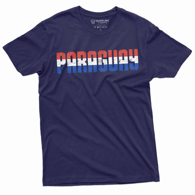 Men's Paraguay T-shirt Republica del Paraguay Mens tee patriotic flag country state emblem tee shirt