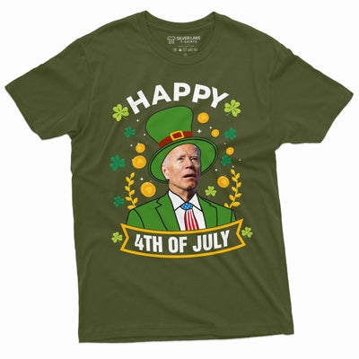 Funny St. Patrick's Day Joe Biden T-shirt Happy 4th of July Anti Biden anti-Biden Political Tee