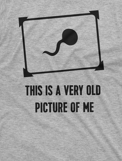 Men's Funny This is a very old picture of me offensive funny tee shirt