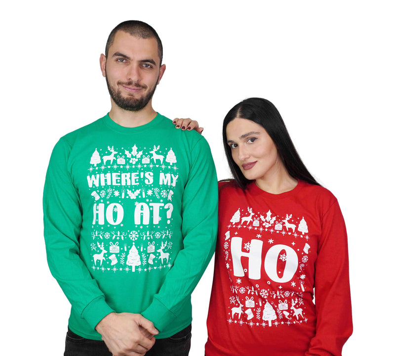 Christmas funny matching outfits where&