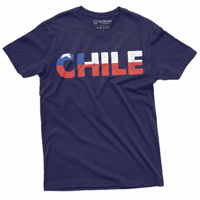 Chile T-shirt Mens Chilean flag Tee Shirt Patriotic Nations Symbolism Tee Shirt