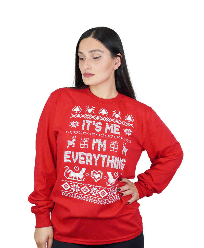 Christmas matching long sleeve green red shirts I have everything for Christmas funny Ugly sweater party long sleeve t-shirts