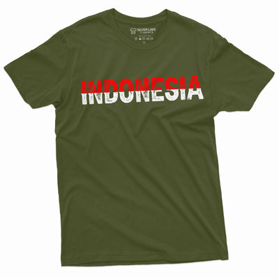 Men's Indonesia Shirt Indonesian Gifts Indonesia Patriotic Country National Shirt Indonesia Shirt