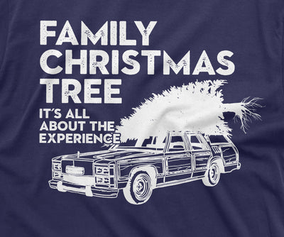 Men's Family Christmas Tree Popular Culture T-shirt Funny Xmas Gifts Family Experience Tee