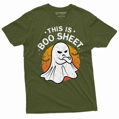 Halloween Funny This is Boo Sheet T-shirt Costume Womens Mens Unisex Tee Shirt Boo Tee Shirt Party tee