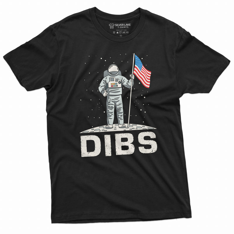 4th of July USA Patriotic T-shirt Space Astronaut Moon Landing Tee shirt Mens Gifts Pro US Shirt
