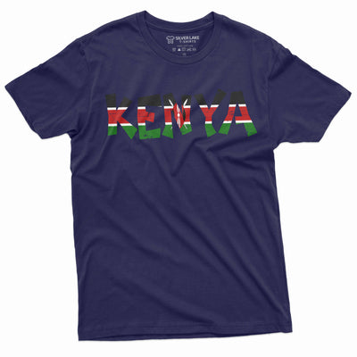 Men's Kenya T-shirt Jamhuri ya Kenya Kenyan Flag coat of arms country nation independence day tee