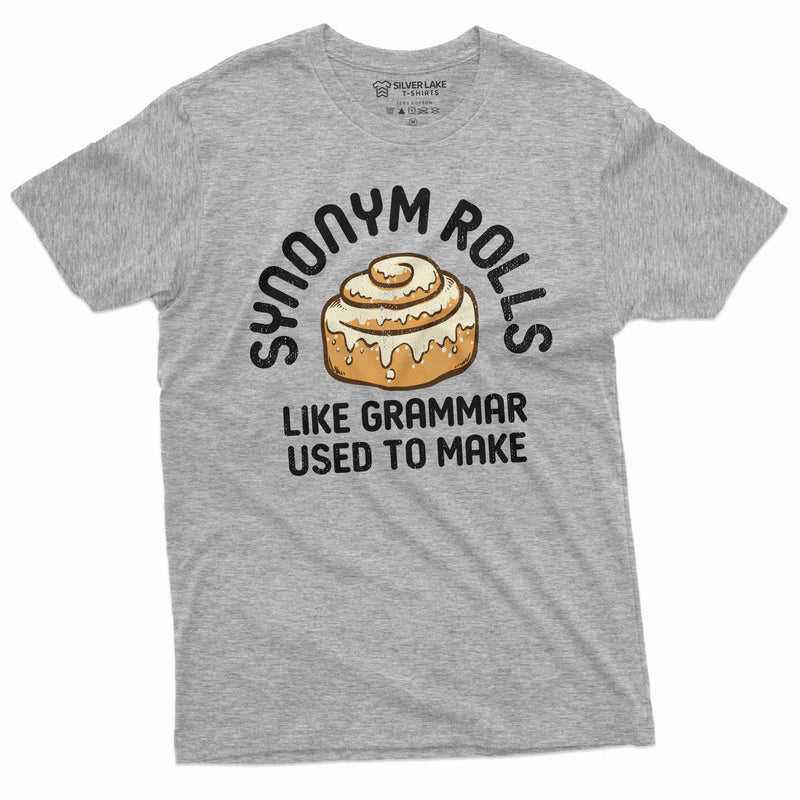 Funny Synonym Rolls Grammar T-shirt Humorous Foodie Food double meaning tee