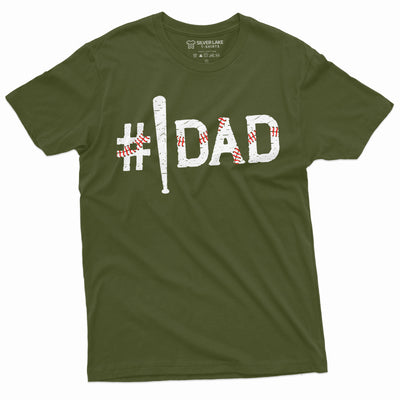 Men's Baseball Shirt Baseball Dad Shirt Father's Day Baseball Gift Tee Gift For Father Shirt For Men
