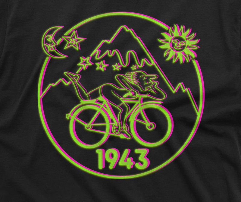 Bicycle Day 1943 T-Shirt Funny Bicycle Tee LSD Acid Dr Albert Hofmann T Shirt Humorous Gifts