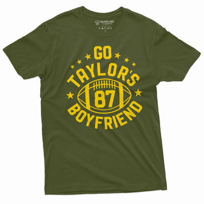 Go Taylor's Boyfriend Shirt Funny TS Inspired Shirt Travis and Taylor T-Shirt Football Funny Shirts