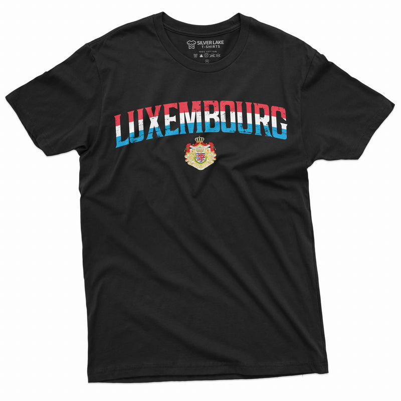 Luxembourg T-shirt Flag Coat of Arms National Symbolic Nation Country Tee Shirt