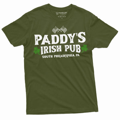 Men's St. Patrick's day T-shirt Paddy's Irish pub Saint Patricks shirt Clover shamrock Lucky Tee