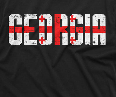 Men's Georgia Shirt Sakartvelo T-Shirt Georgian Gifts Georgia Patriotic Flag Georgia Country Shirt
