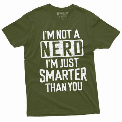 Men's Funny Nerd T-shirt Smart person Nerd funny saying humorous tee shirt science school Tee