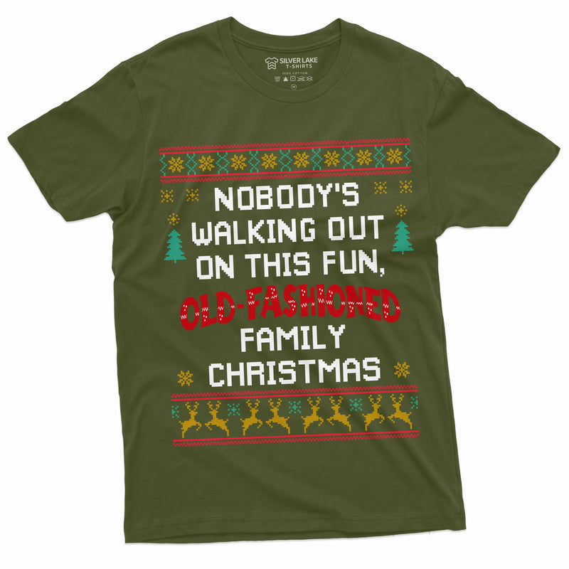 Mens Family Christmas Movie inspired Funny Tee Shirt Popular culture old fashioned Christmas Tee
