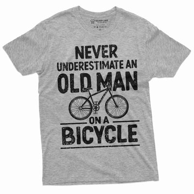 Men's Funny Grandpa Papa Bicycle T-shirt Biker bike Grandfather Tee shirt Father's day Tee shirt