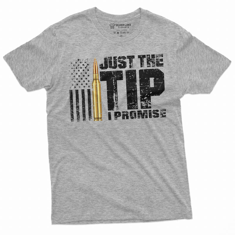 Funny Just the Tip I promise Bullet tip Tee Popular culture horror movie shirt Halloween Tshirt