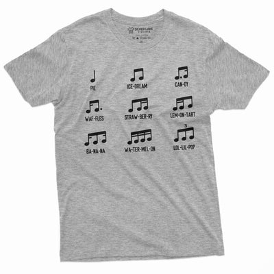 funny musical notes t-shirt music band gifts guitar piano violin gift ideas Mens Womens tee