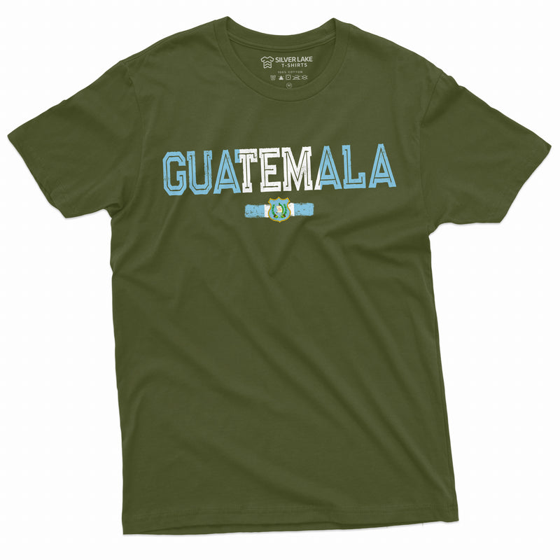 Guatemala T-shirt Guatemalan Flag Coat of Arms Tee Mens nation independence day Tee República de Guatemala | Dad Mom Grandpa Grandma Gifts