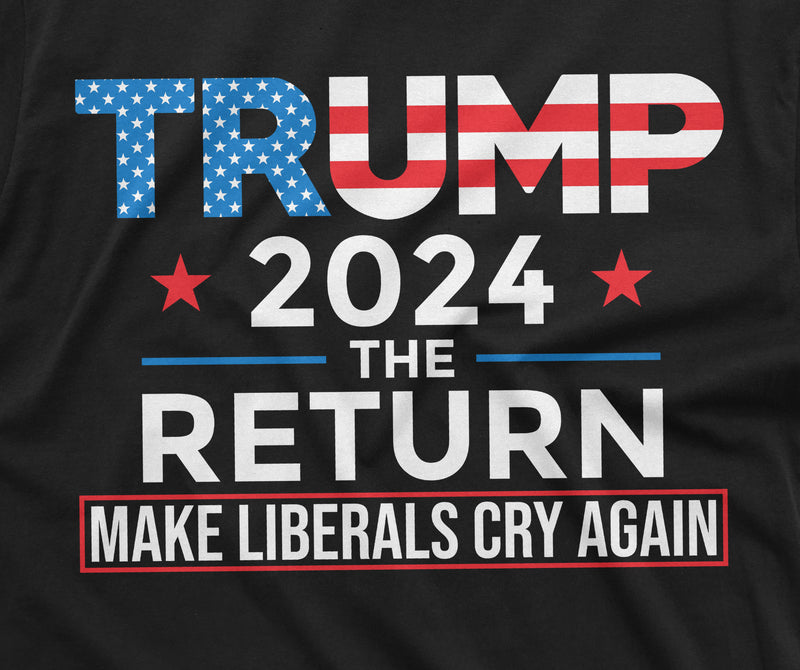 Trump 2024 T-shirt The Return political republican party conservative DJT shirt