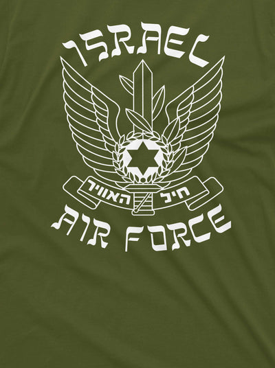 Men's Israel Military Shirt Israel Air Force Shirt Israel IDF Defense Forces T-Shirt