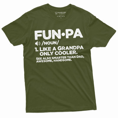 Men's Funpa Funny Grandpa Father's day T-shirt Grandfather Funny Pops Pop-pop gift Tee shirt