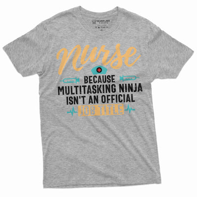 Nurse Funny T-shirt Nurses day Multitasking Tee Shirt Gift for Wife Mom CNA RN Medical tee