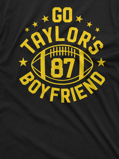 Go Taylor's Boyfriend Shirt Funny TS Inspired Shirt Travis and Taylor T-Shirt Football Funny Shirts