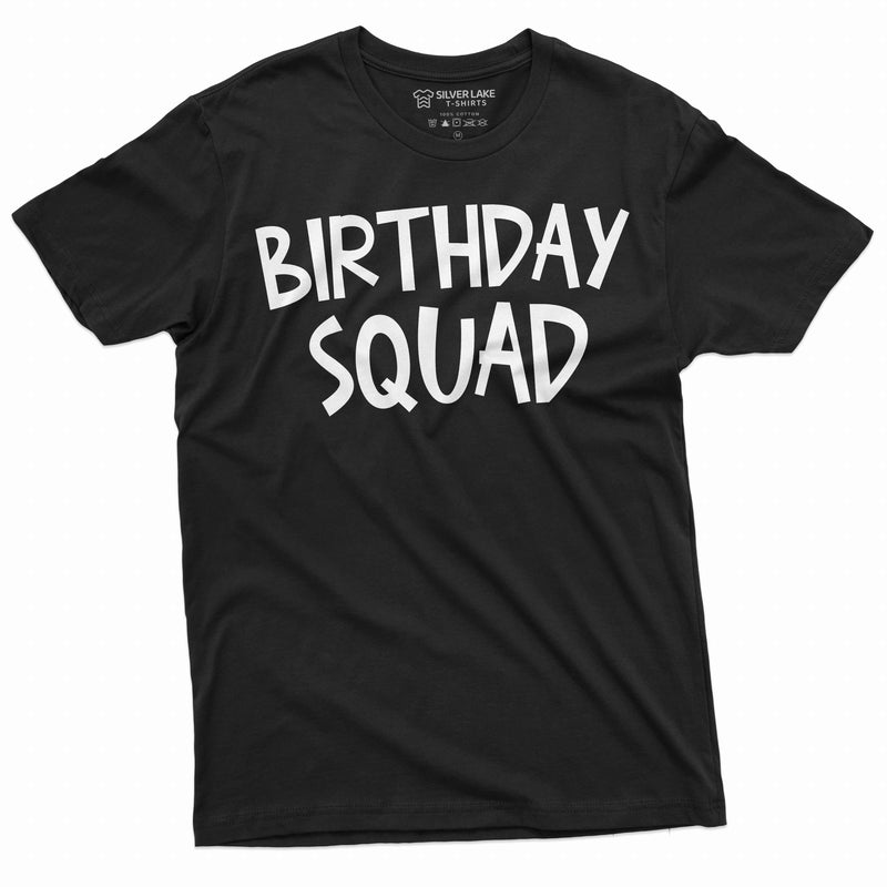 Birthday squad T-shirt bday celebration team tee shirt Birthday gift friend tee shirt squad shirt