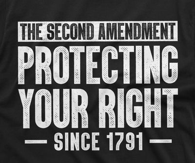 Men's 2nd Amendment protecting your rights since 1791 T-shirt second 2A gun rights tee pro gun tee