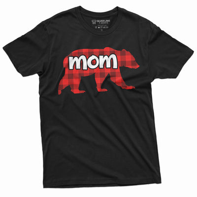 Mom T-shirt Mother Bear With Pijamas Mother's Day Mama Tee shirt